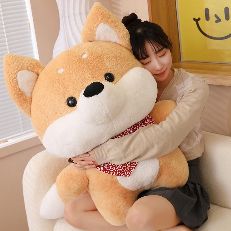 Kawaii Dog Plush Toy Stuffed Animal Pillow Husky Shiba Inu Dog Plush Birthday Gift Lovely Plushie Dolls