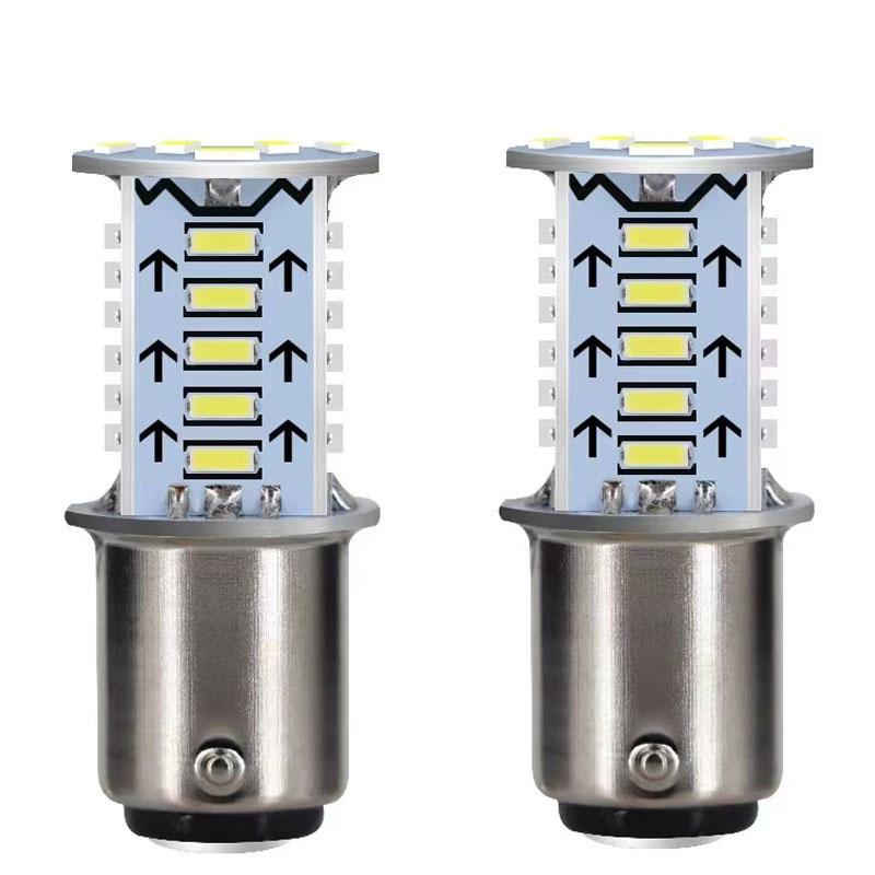 Universal LED Motorcycle Strobe Brake Light Bulbs Car Tail Parking Reverse Lights Auto Brake Lamps Motorcycle Tail Light 1/2Pcs