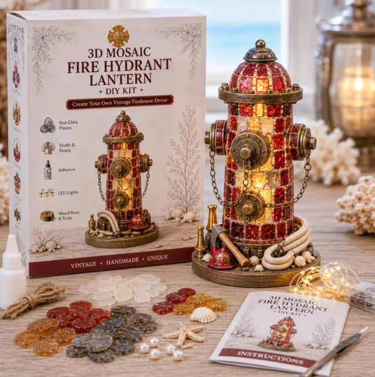 Verlichte Kerstkarakter Zee Glas DIY Set voor Kerst Zee Glas Vuurtoren