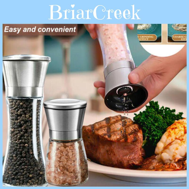 Salt Shaker Pepper Mill Set 6.3*19cm(2.5*7.5in)/6.3*132.cm(2.5*5.1in)