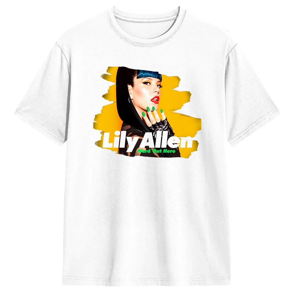 Unisexs Lily Allen Hard Out Here T Shirts Cotton Tops Summer Awesome ShortSleeve T Shirt O Neck Trending Casual Tee Shirt