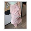 Summer thin pleated lazy casual pants floor mopping pants Yamamoto wide-leg pants women's ice silk fashion