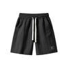 Men Drawstring Waist Casual Shorts Summer Lightweight Straight Fit Beach Shorts with Pockets Comfortable Design