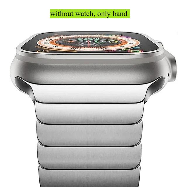 Luxury Stainless Steel Strap For Apple Watch Series11 10 46mm 45mm 41mm 38 42 44 40mm Link Bracelet Iwatch Ultra3 2 49mm Metal T