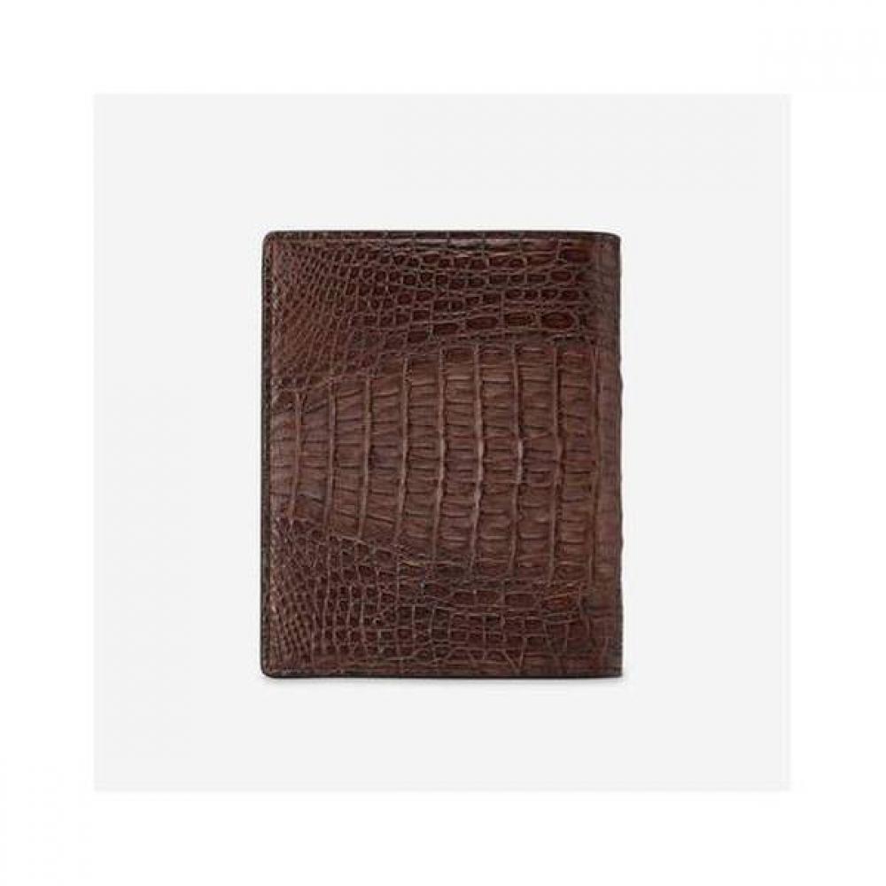 

Daks Brown Crocodile Leather Wallet Dbwa0e717 Single option