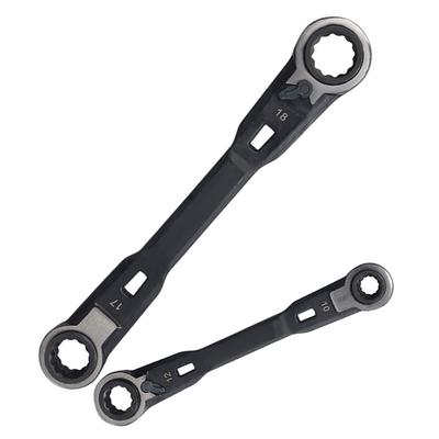 Double-ended Wrench Multi-functional Wrench Metal Material 4 In 1 Ratcheting Tool