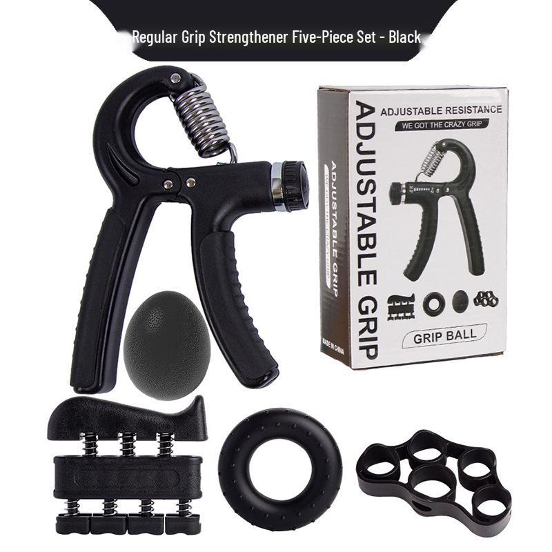 Portable Hand Grip & Finger Strengthening Set - 5-Piece for Arm, Wrist, and Flexibility Training