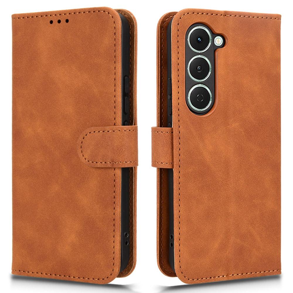 For TECNO Spark 40 Pro 4G Leather Case Skin Feel Anti Drop Wallet Flip Phone Cover