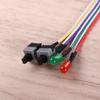 Cord On Off Reset with LED Light PC Power Reset Switch Motherboard Power Cable Push Button Switch