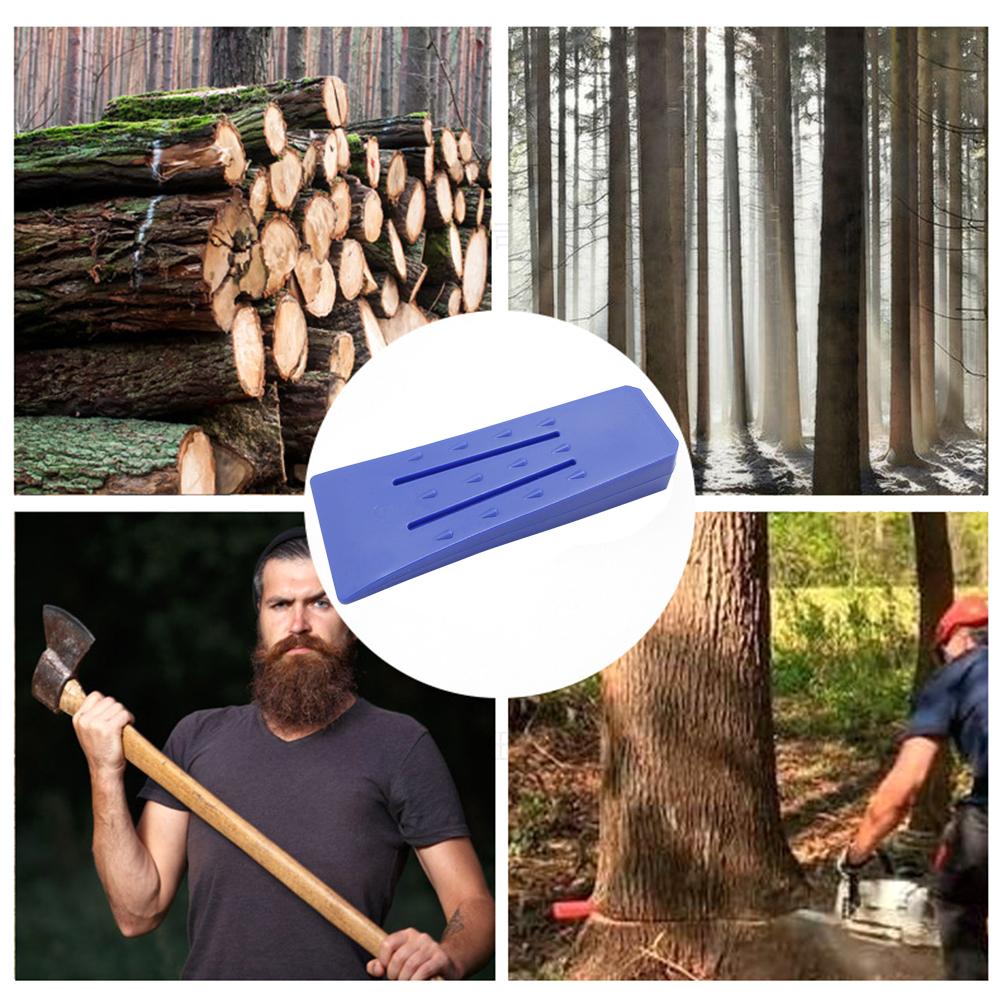 Plastic Forestry Cutting Wedge Lightweight Wood Cutting Edges Lifted Wedge High Impact Resistance with Spikes Garden Tools