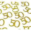 Happy 50th Birthday Confetti, 100 Pcs Glitter Gold Number 50 Table Confetti for 50th Birthday, Anniversary Party Supplies (50,Gold)