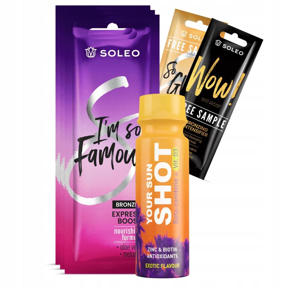 Soleo I'm So Famous 3x15ml Tanning Bronzer + Freebies