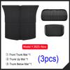 For 2025 2026 Tesla Model Y Juniper Trunk Mats Rear Seat Backrest Cover Protective Pad Frunk Cargo Liners Kick Pads Accessories