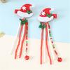 Festive Hair Clip for Kids Fringed Beads Hairclip Santa Hat/Christmas Tree Side Hairpin Women Christmas Hair Accessories