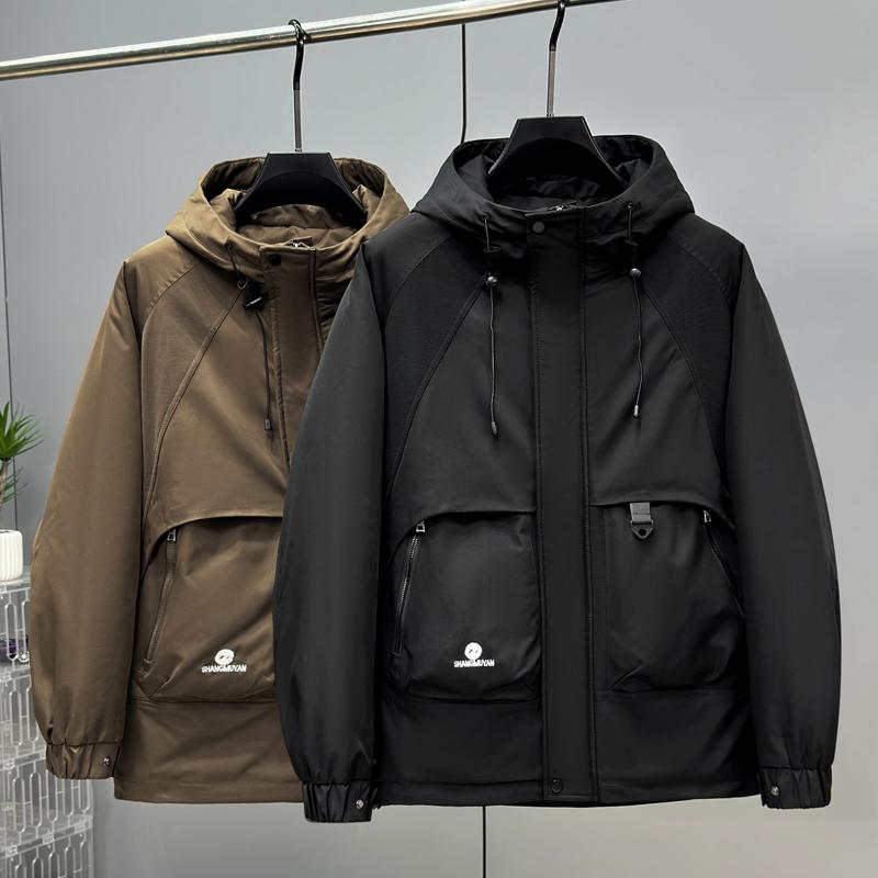 Plus Size 4XL-11XL Autumn Winter Coat for Men Outerwears Casual Thick Warm Oversize Men's Jackets Hooded