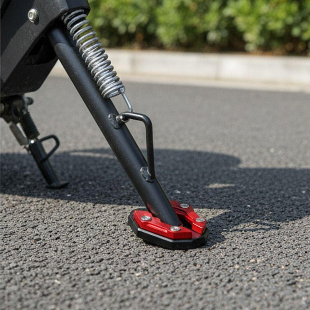 Aluminum Alloy Kickstand Foot Pad Universal Side Stand Extender Motorcycle Parking