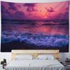 Bohemian Beach Sunset Landscape Tapestry Wall Hanging - Printed Cloth Home Decor for Bedroom Modern Artistic Tapestries
