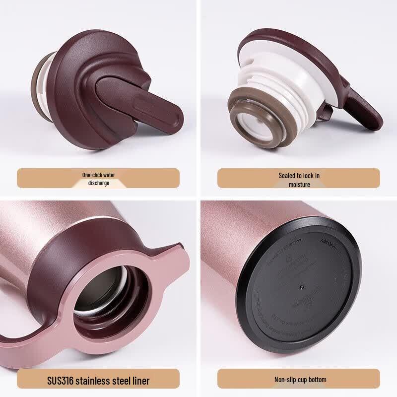 WANXIANG 2.0L Stainless Steel Press-Type Thermos Pot