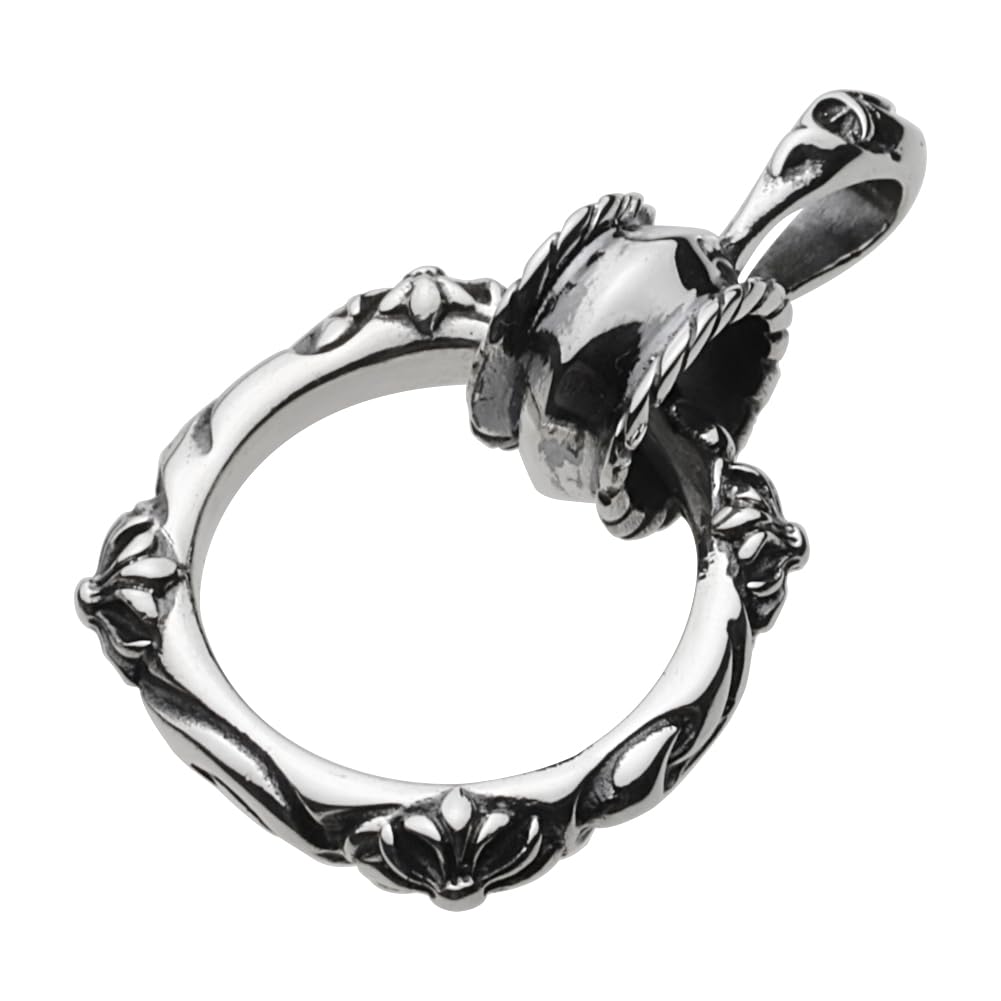 

Gothic Glass Holder Pendant Silver p0252 [Cenote] [925 Accessories] срібний