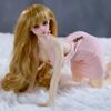 60CM Silicone Blond Hair Girl Sex Doll Realistic Soft Vaginal Breast Anus Oral Sex Metal Skeleton Adult Toy Men Masturbator 18+ Products