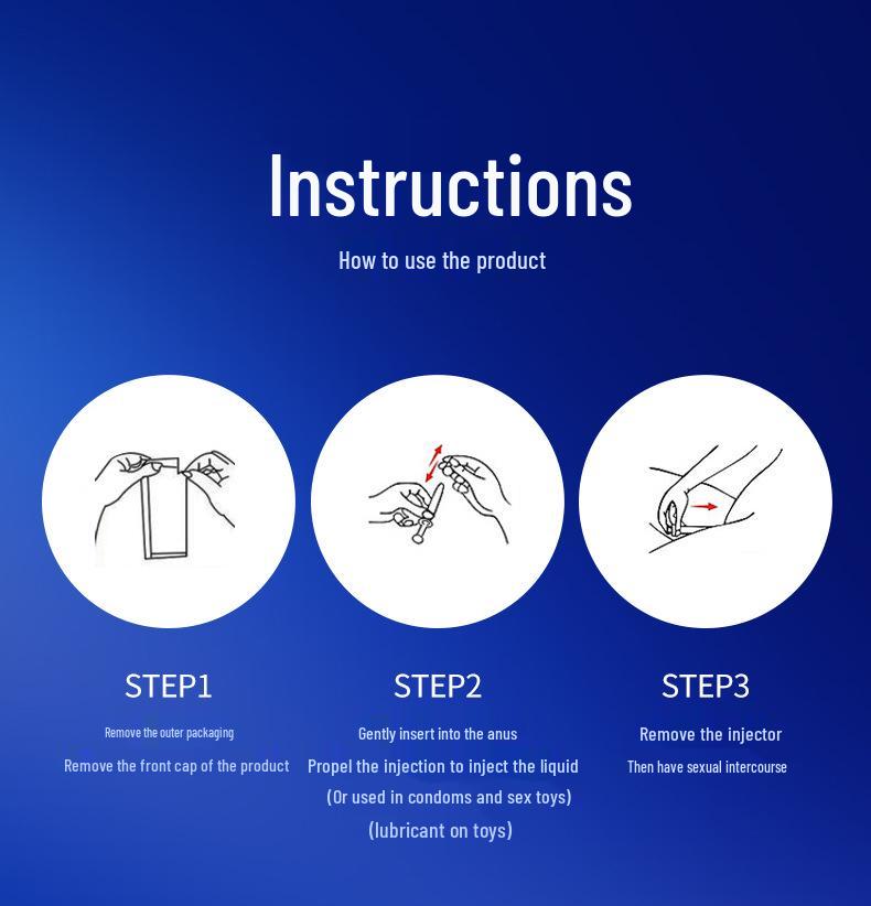Eis & Feuer Liebe Glattes Vergnügen Kein Abwasch Anales Gleitmittel - 2,5 ml, 5er-Pack