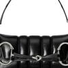 GUCCI Horsebit 1955 Leather Reproduction Shoulder Bag Shoulder Bag Clutch Womens Black