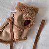 Brown Suede-Like Dog Vest Small Breeds Like Bichon Frise Teddy Warm Winter Coat With Leash Attachment