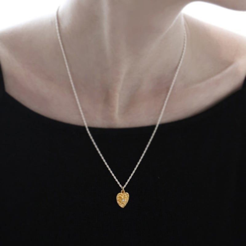 

EIGHTMORE silver925 galaxy necklace natural silver + gold heart