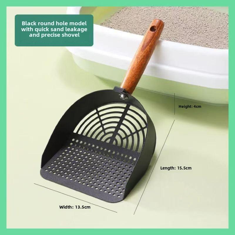 Stainless Steel Cat Litter Scoop Long Handle Pet Waste Shovel Cleaning Tool Toilet Garbage Picker Litter Box Cats Supplies