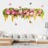 Peony Flower Butterfly Wall Sticker Self-adhesive Decals Home Decoration