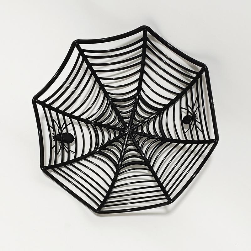 Halloween Spider Candy Basket Fruit Plate, Cartoon Festival Snack Storage Tray, Ghost Day Desktop Ornament