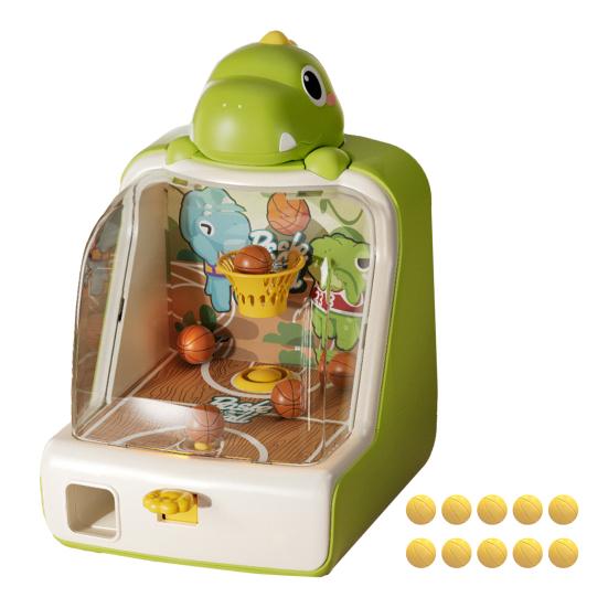 Animal Tabletop Basketball Shoot Game Mini Basketball Shoot Arcade Machine with Score Display Rabbit