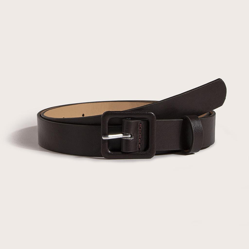 New Women's Simple and All-match Skirt Imitation Leather PU Clothing Belt Pin Clothing Clothing Square Clothing Belt