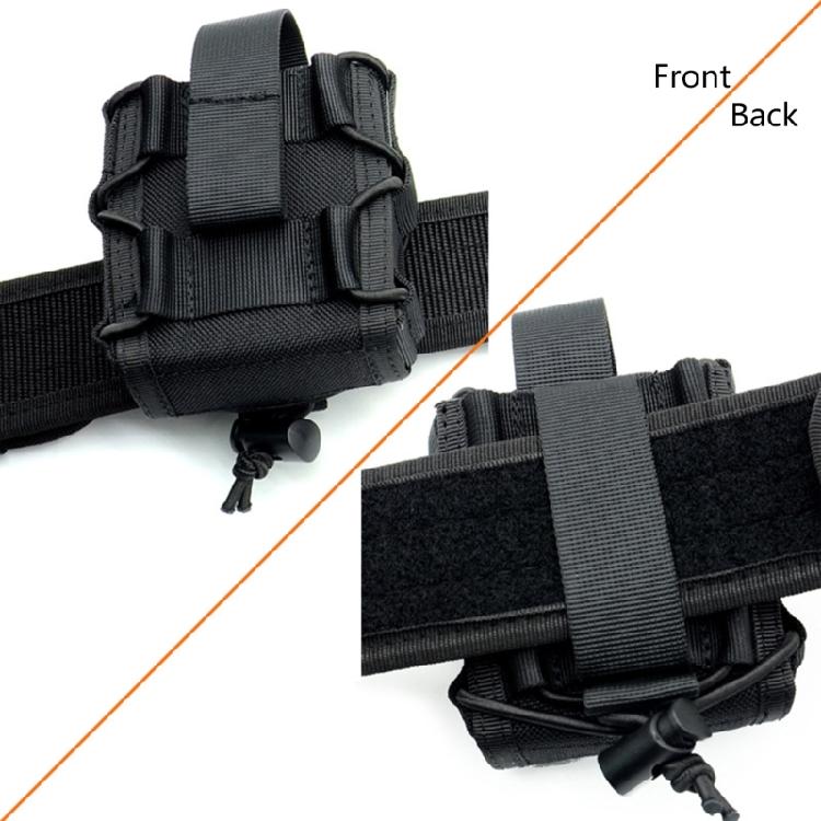 Open Top Nylon Handcuff Pouch Waist Belt Bag Handcuff Holder Hunting Accessory