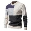 Fashion Leisure Long Sleeve Slim Fit Knitted Sweater Pullover Sweater