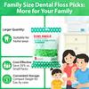 RIMI SMILE 180Pcs Mint Ultra-Thin Dental Floss Picks | Household Oral Care Kit | Better Than Traditional Toothpicks