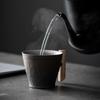 Japanese-style Retro Vintage Ceramic Manual Coffee Mug With Wooden Handle Tumbler Rust Glaze Tea Milk Beer Cup Home Drinkware