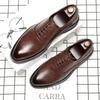 British Pointed Toe Mens Dress Shoes Fashion Casual Leather Shoes Black Big Size Formal Shoes