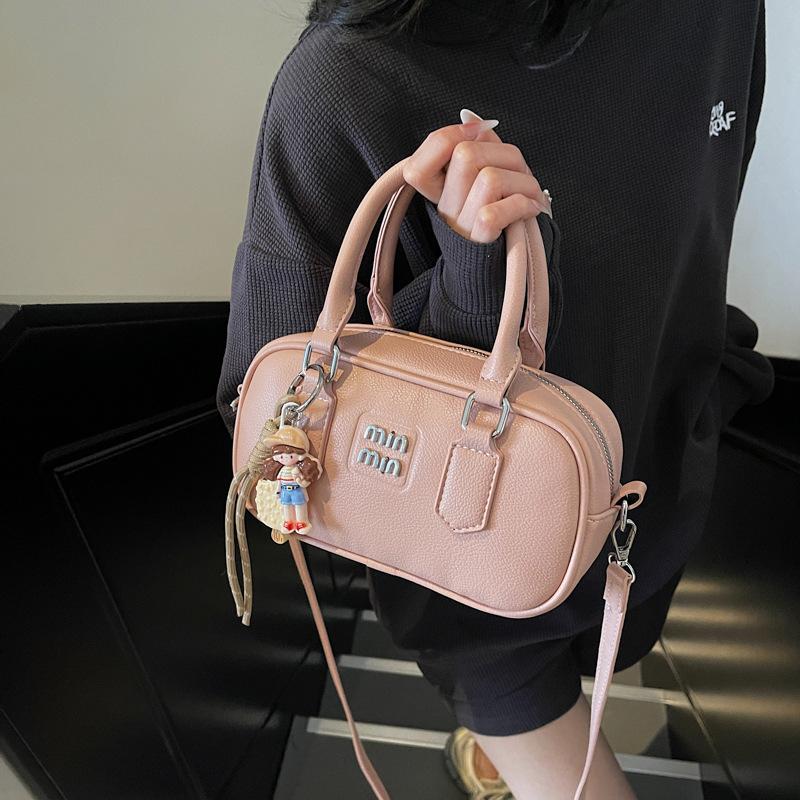 Handbag Women's New Fashion Portable Small Square Bag Solid Color Versatile Messenger Bag