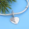 FC Jewelry Fit Original Charm Bracelet 925 Silver A Piece Of My Heart Has Wings is In Heaven Forever Bead For Making Berloque