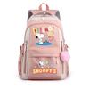 Large Capacity Schoolbag with Shoulder Strap; Student Three-piece Pencil Case Set