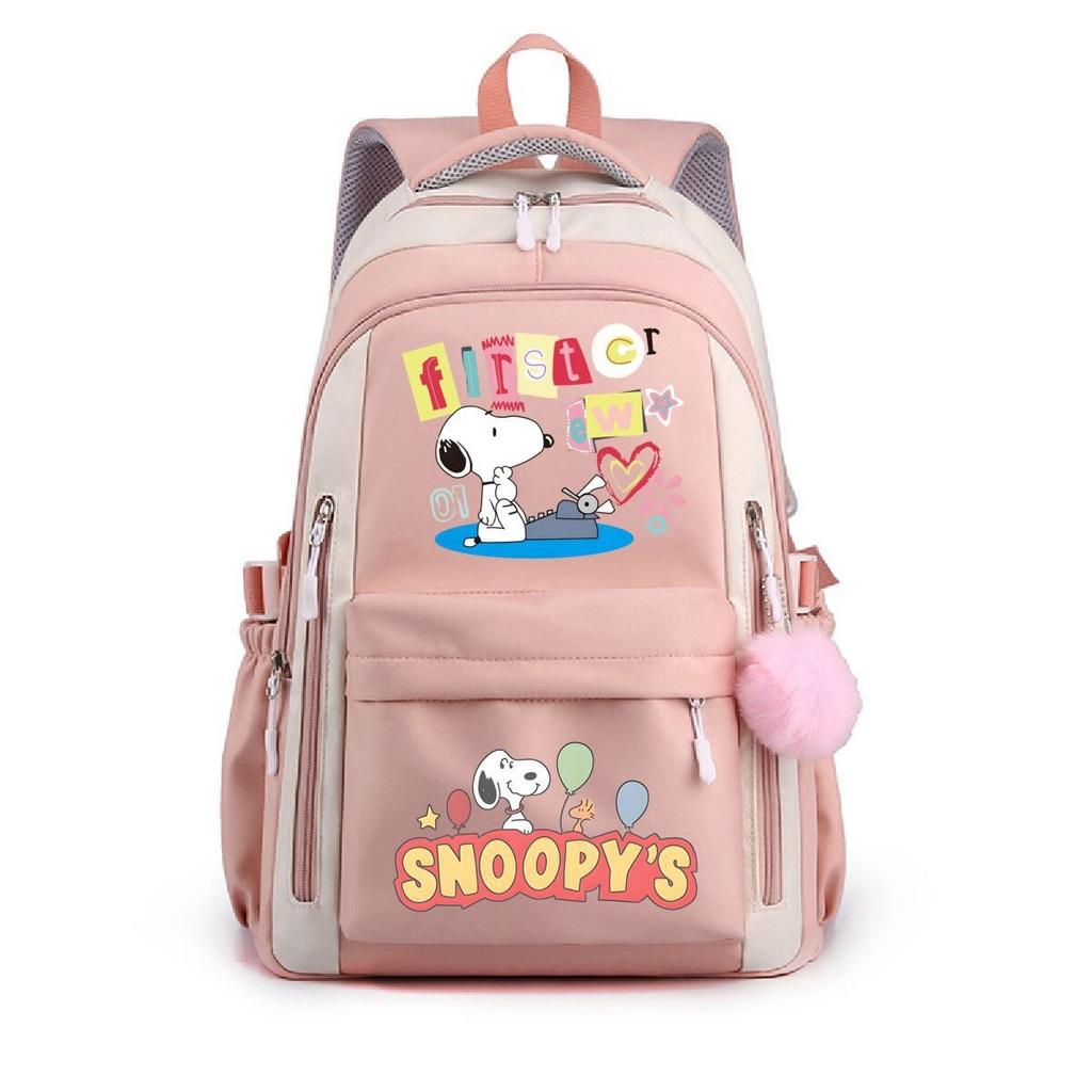 Large Capacity Schoolbag with Shoulder Strap; Student Three-piece Pencil Case Set