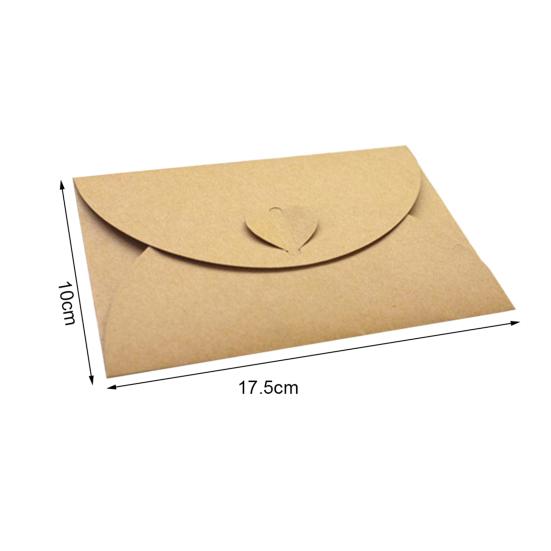 10Pcs Recycled Kraft DIY Paper Letter Envelopes Scrapbooking Greeting Card Gift