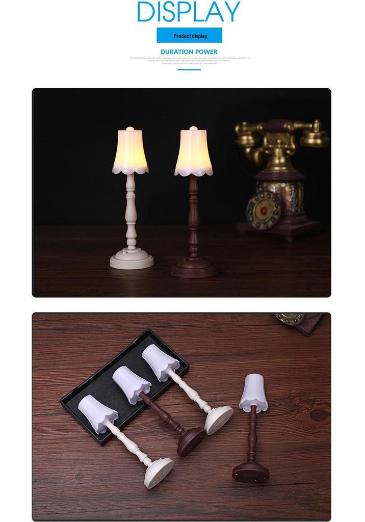 European Mini Retro Bedside Lamp - Eye Protection Night Light Ornament