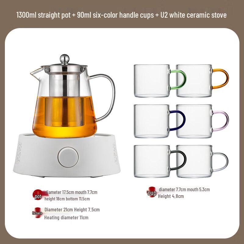 Star-Marked 2025 Glass Teapot
