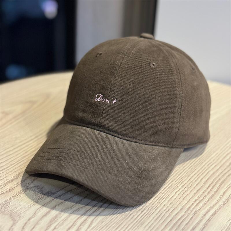 Autumn simple casual letter embroidery cap soft top baseball cap men and women daily travel visor tide