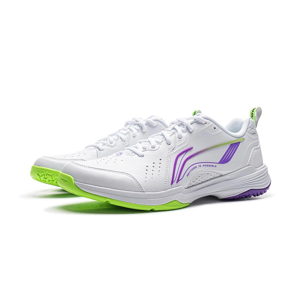 New LiNing FLYING EAGLE Breathable And Lightweight Low Top Badminton Shoes Unisex Standard White AYTU001-8
