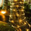 Waterproof LED Solar String Lights - Rainbow Tube Fairy Lights for Trees, Outdoor Holiday Decoration