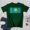 Unisex Unisex Kazakhstan Kazakh Flag Tshirt Tees T Shirts WoUnisex Boys 100 Cotton TShirt