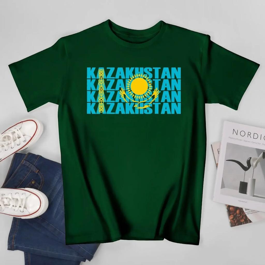 Unisex Unisex Kazakhstan Kazakh Flag Tshirt Tees T Shirts WoUnisex Boys 100 Cotton TShirt